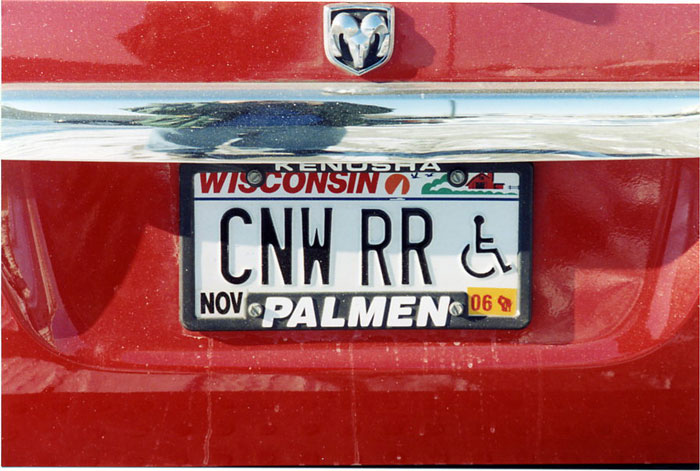 028.jpg.jpg - Wally’s license plate.  This one says it all!