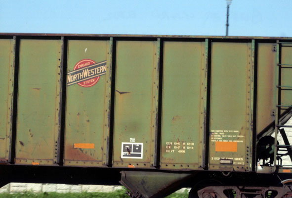 232.jpg - Wally found the C&NW hoper car at Butler Yard in 2012