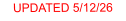 UPDATED 5/12/26