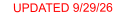 UPDATED 9/29/26